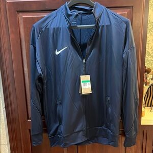 Nike Blue Windbreaker Lightweight Water-Resistant Jacket